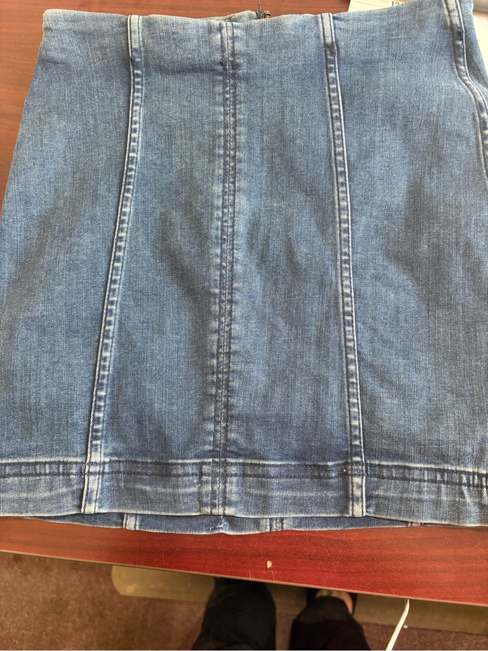 Free People Size 0 Blue Denim Skirt